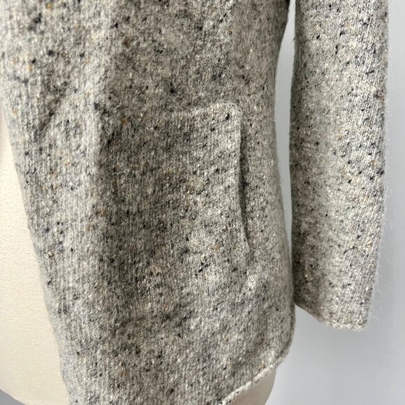 Eileen Fisher Womens Shawl Collar Jacket Cardigan Gray Wool Mohair size Medium - Picture 4 of 10